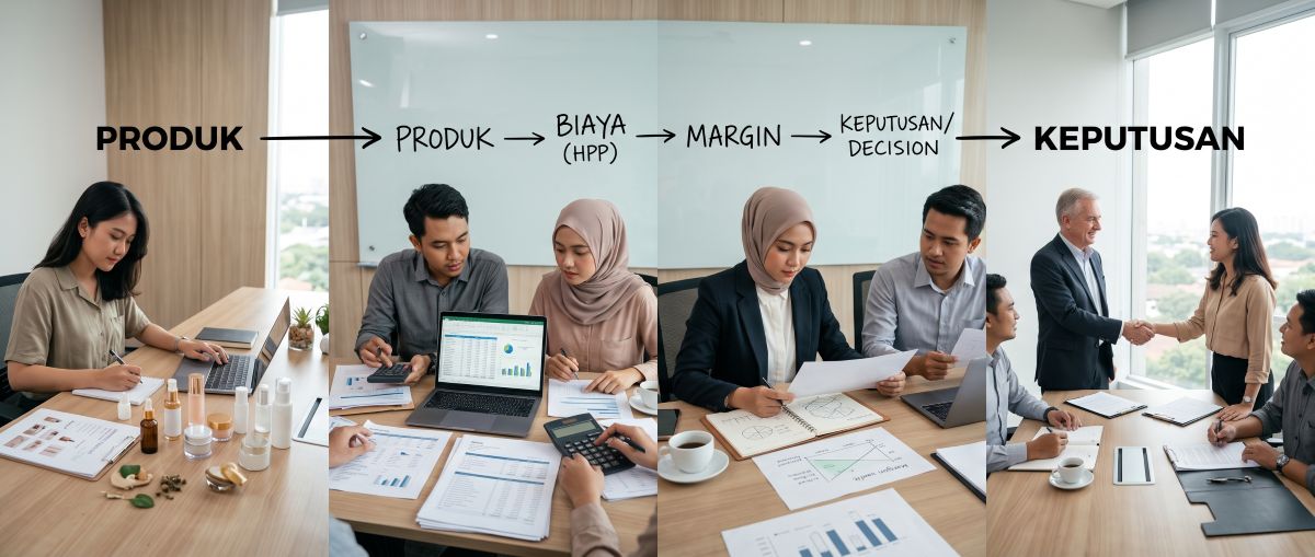 HPP produk maklon dan perencanaan biaya bisnis