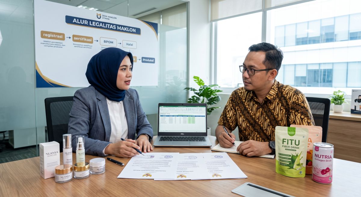 Kerja sama bisnis Produk Maklon dan penandatanganan kontrak