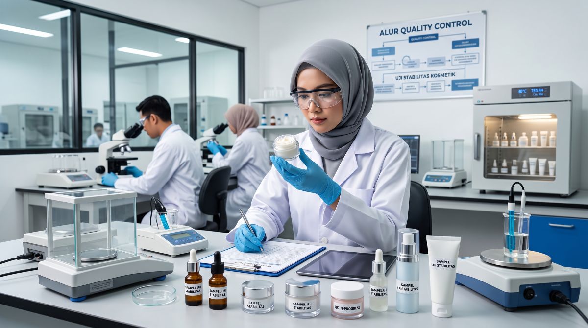 Laboratorium pengujian stabilitas Produk Maklon dan quality control