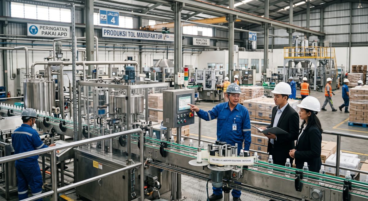 Toll Manufacturing dan proses produksi pada fasilitas manufaktur