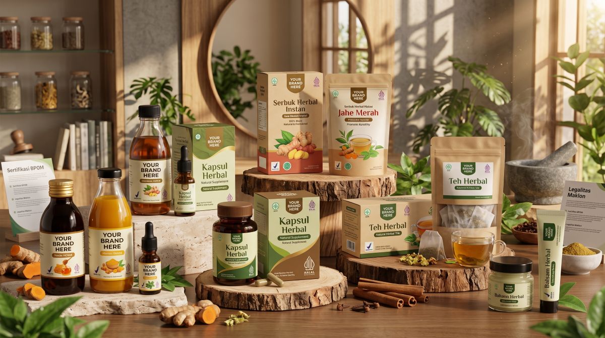 Variasi Produk Maklon Herbal