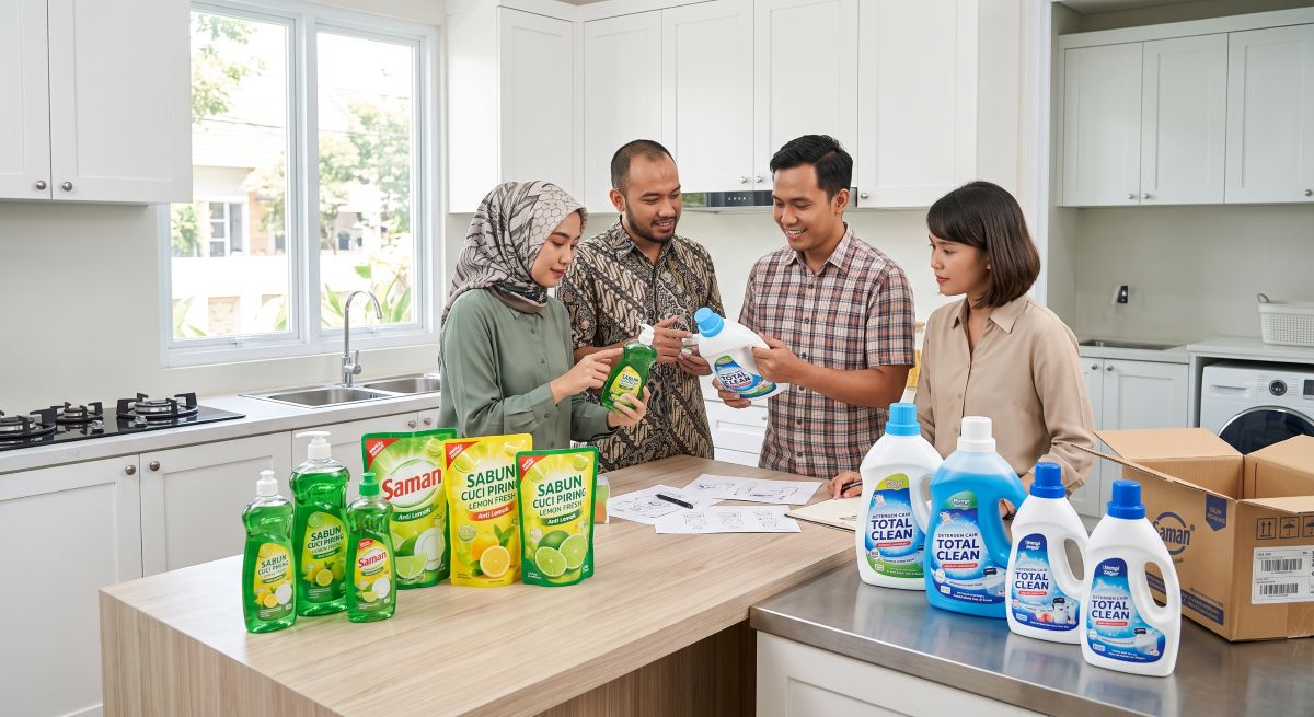 Maklon Sabun Cuci Piring dan Deterjen Cair untuk pengembangan produk pembersih rumah tangga